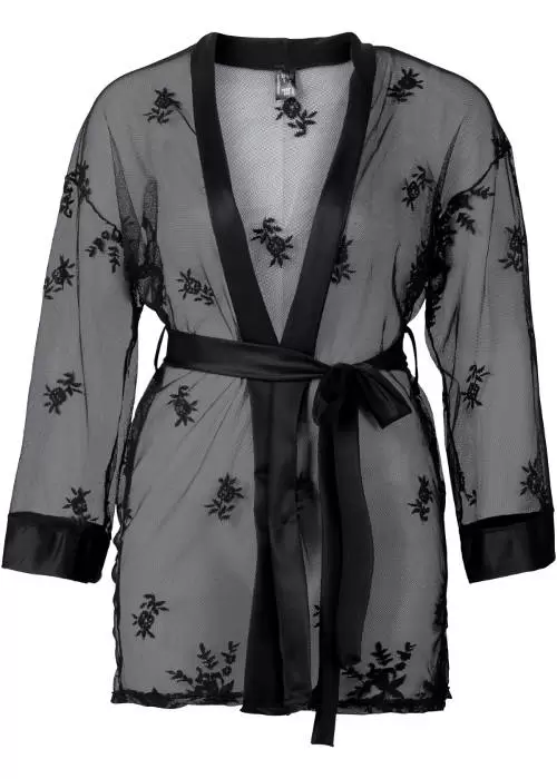 Csipke kimonó széles ujjakkal