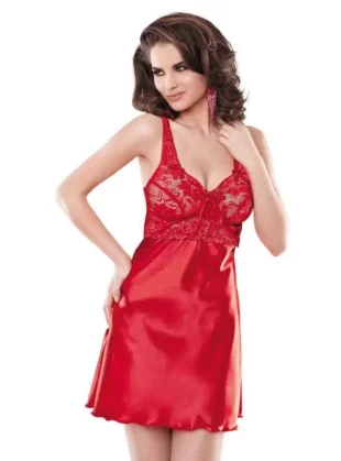 Luxus piros női alsó, finom csipkével díszítve